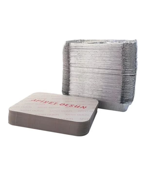 ALİMİNYUM 3 GÖZ-1500 GR KALIN KAPAK 100 LÜ*10