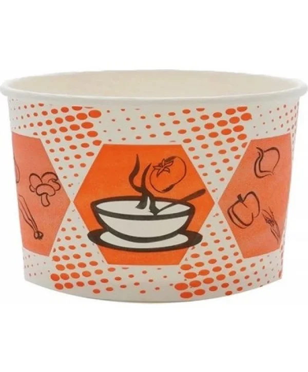 KARTON ÇORBA KASESİ CEK + KAPAK 25*20 Lİ 16 OZ
