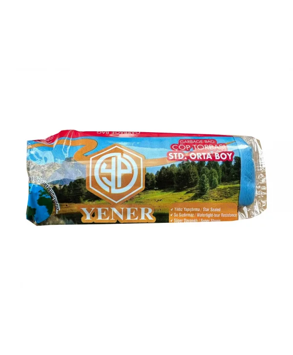 YENER ORTA MAVİ ÇÖP TORBASI  55*60  50 Lİ