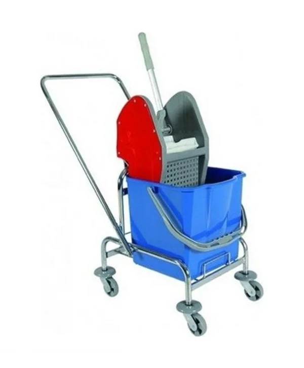 TEK KOVALI TEMİZLİK ARABASI METAL  PRESLİ