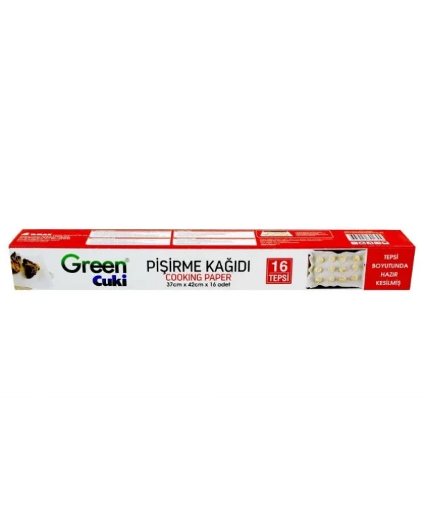 GREEN PİŞİRME KAĞIDI 37 CM 16 YAPRAK *48 Lİ