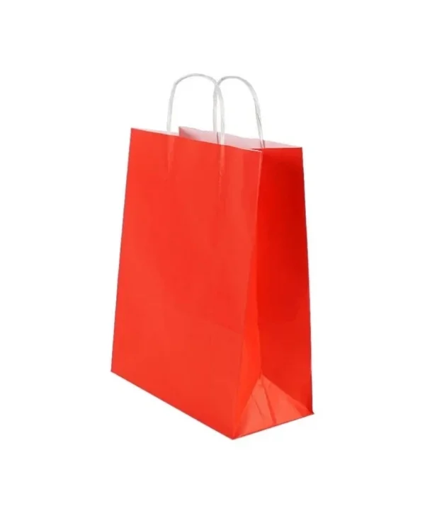 ERDE KRAFT ÇANTA ORTA  BOY KIRMIZI  25*12*31  25*10 LU