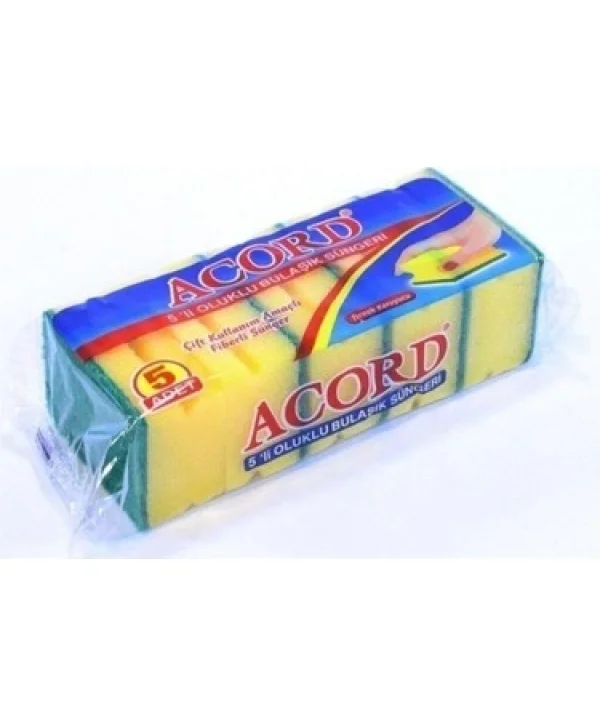 ACORD BULAŞIK SÜNGERİ 5 Lİ *30 LU