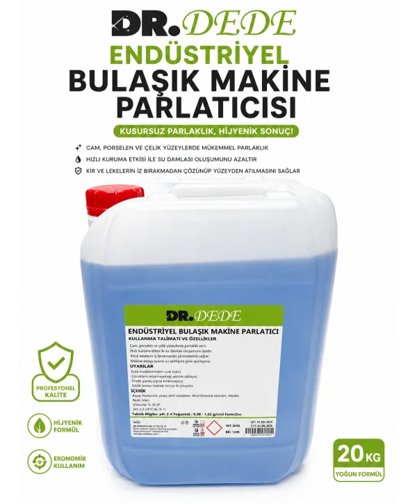 DR DEDE BULAŞIK MAK.PARLATICI 20 KG.