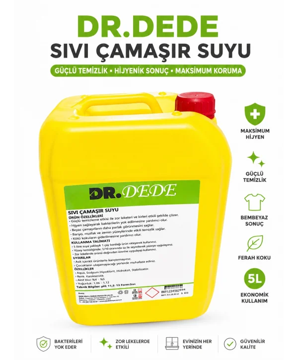 DR DEDE ÇAMAŞIR SUYU 5 KG * 4LÜ