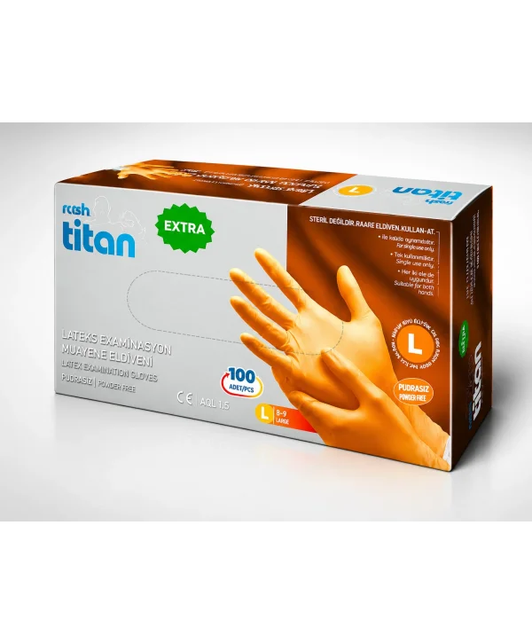 ELDİVEN TİTAN EKSTRA TURUNCU  BÜYÜK  50*20 Lİ
