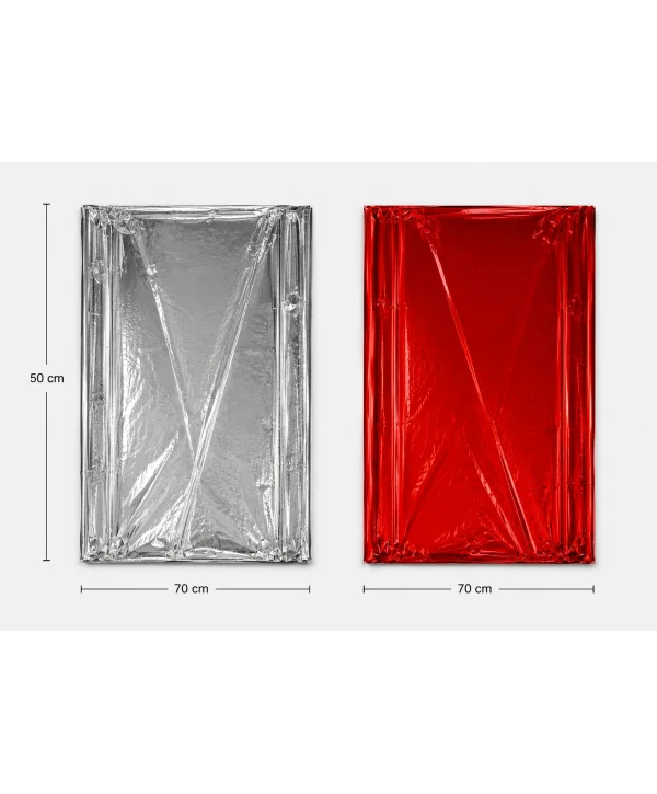 ERDE METALİZE TABAKA  50*70  GÜMÜŞ 100 ad* 20 pk