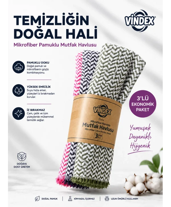 KOİN MUTFAK HAVLUSU 3 LÜ * 24 PK.
