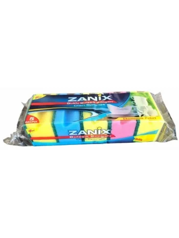 BULAŞIK SÜNGERİ OLUKLU ZANİX 5 Lİ *70 Lİ