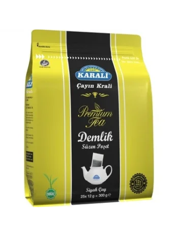 KARALİ DEMLİK POŞET12 GR  25*12 Lİ