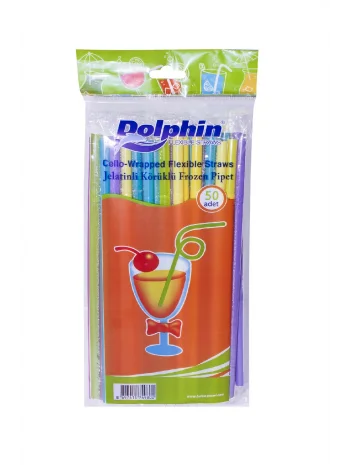 PİPET DOLPHİN JELATİNLİ KÖRÜKLÜ  FROZEN 50 Lİ*100
