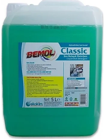 BEMOL CLASİC BULAŞIK DETERJANI 5 KG