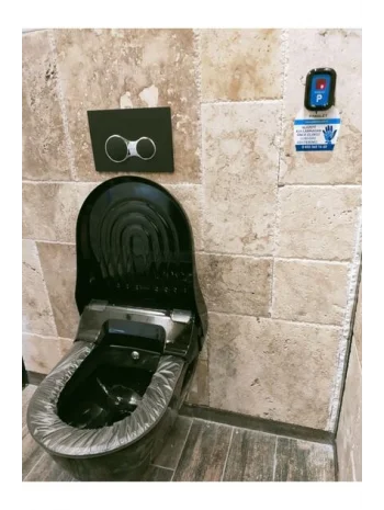 RULOPAK SENSÖRLÜ KLOZET KAPAĞI SİYAH   * 2 li