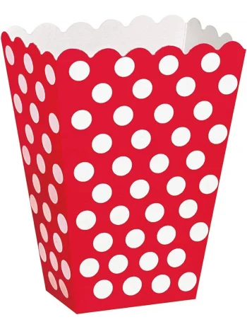 ROLL-UP MISIR KUTUSU KIRMIZI PUANTİYELİ 25 Lİ *10