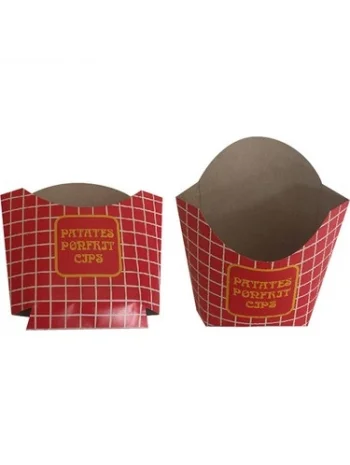 PATATES CİPS KUTUSU KÜÇÜK KOLİ İÇİ 2000 Lİ