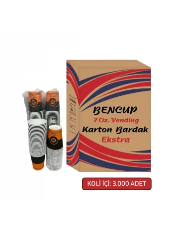 BENCUP 7 OZ KARTON BARDAK VENDİNG EXTRA 50 ad* 60 pk