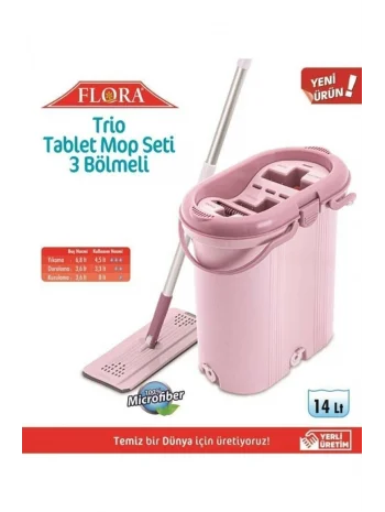 FLORA TRİO TABLET MOP ( F444) SETİ *4LÜ