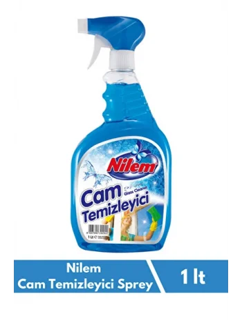 NİLEM CAMSİL MAVİ SPREYLİ 1 LT*12