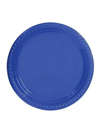 UPLASS PARTİ PLASTİK TABAK LACİVERT 22 CM 25 Lİ *20