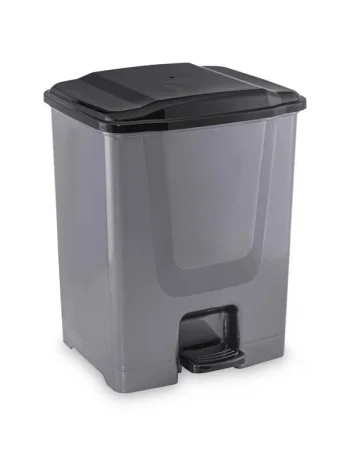 FLORA ÇÖP KOVASI PEDALLI F134 GRİ 40 LT * 6
