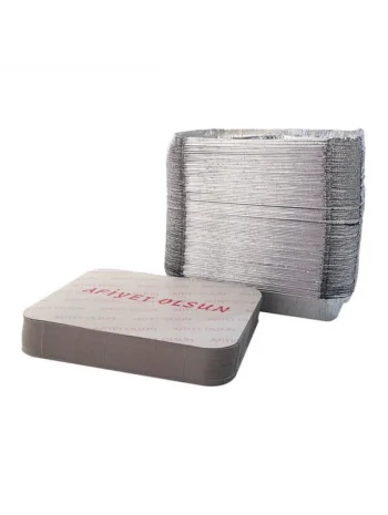 ALİMİNYUM 3 GÖZ-1500 GR KALIN KAPAK 100 LÜ*10