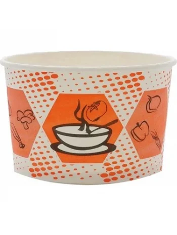 KARTON ÇORBA KASESİ CEK + KAPAK 25*20 Lİ 16 OZ