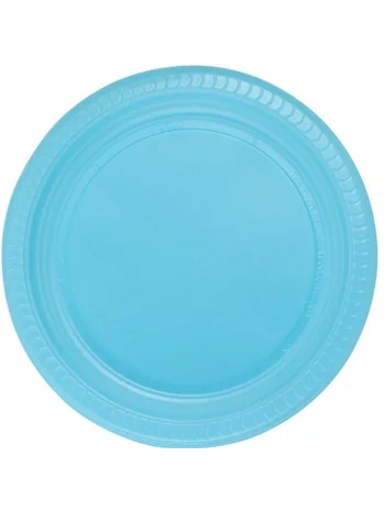 UPLASS PARTİ PLASTİK TABAK AÇIK MAVİ 22 CM *25 Lİ *20