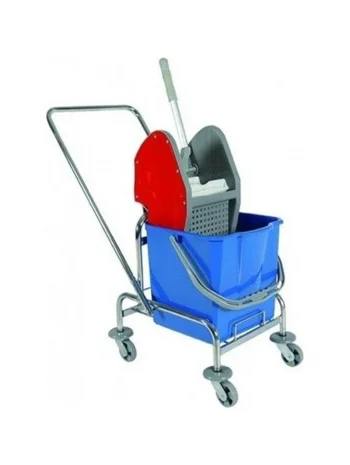 TEK KOVALI TEMİZLİK ARABASI METAL  PRESLİ