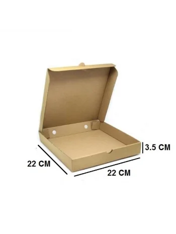 PİZZA KUTUSU 22*22*3,5 100 LÜ
