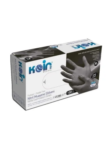 ELDİVEN NİTRİL SİYAH XL  100*20