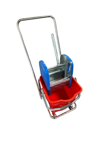 TEK KOVALI TEMİZLİK ARABASI METAL  PRESLİ