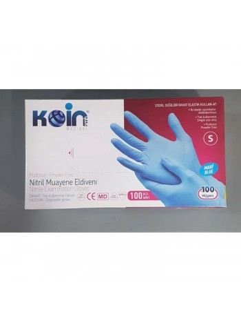 ELDİVEN NİTRİL MAVİ KÜÇÜK (S) *100 LÜ*20