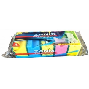 BULAŞIK SÜNGERİ OLUKLU ZANİX 5 Lİ *70 Lİ