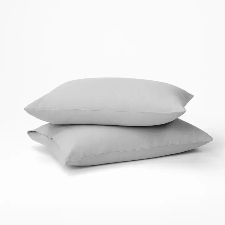 Sabia %100 Pamuk 62 Tel (155 TC) Bebek Yastık Kılıfı Seti 35x45cm - Gri