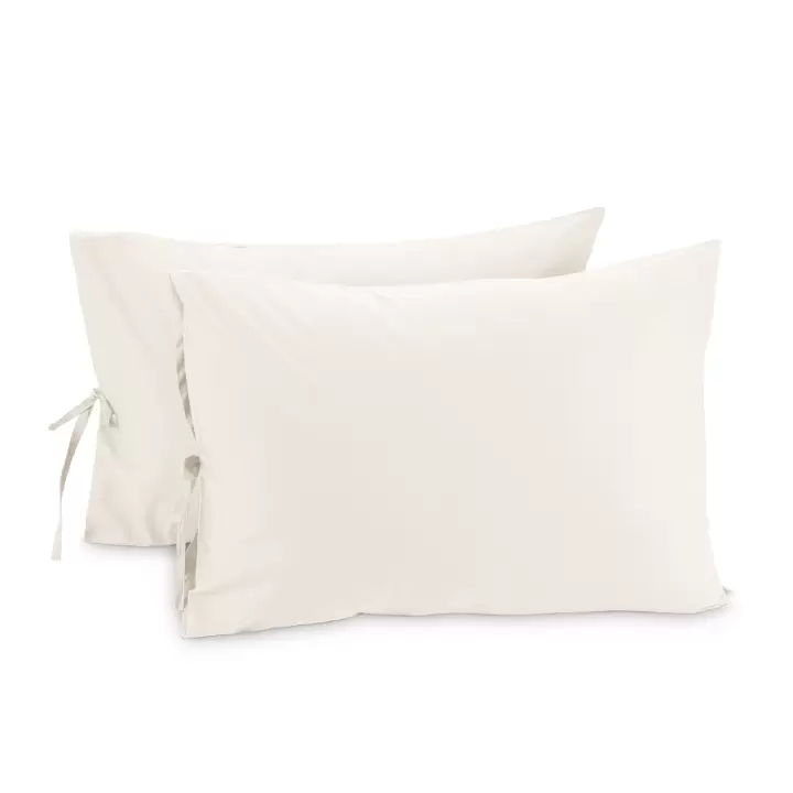 Çift Kişilik Nevresim Takımı – Lastikli Çarşaflı 150x200 cm (+37 cm) – %100 Pamuk | Sabia Home  - Beyaz