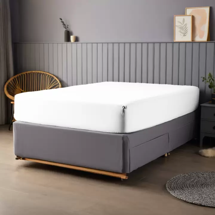 90x190 cm Lastikli Çarşaf – 30 cm Yükseklik | Pamuklu | Sabia Home  - Beyaz