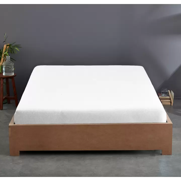 Lastikli Çarşaf 140x200 cm – Çift Kişilik – +30 cm Yükseklik – %100 Pamuk | Sabia Home- Beyaz