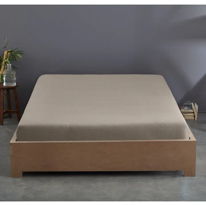 Lastikli Çarşaf 160x200 cm – Çift Kişilik – +30 cm Yükseklik – %100 Pamuk | Sabia Home - Gri