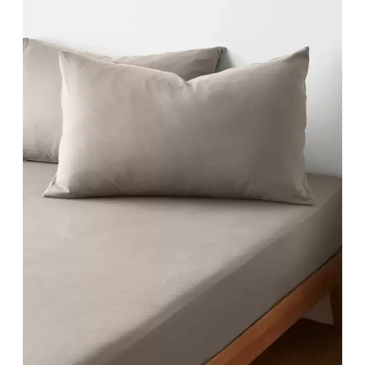 Sabia %100 Pamuk 62 Tel (155 TC) Okotex Sertifikalı Çift Kişilik Lastikli Çarşaf Seti 160x200 cm - Gri