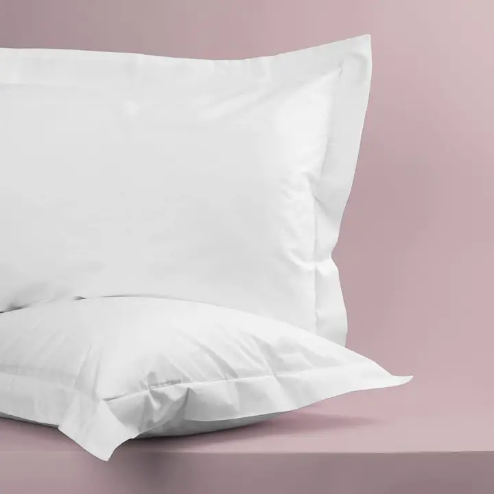Oxford Yastık Kılıfı 50x60 cm – %100 Pamuk (2li Set) | Sabia Home – Beyaz