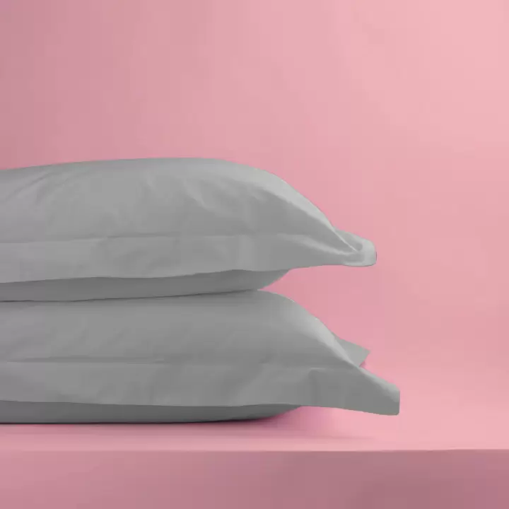 Oxford Yastık Kılıfı 50x60 cm – %100 Pamuk (2li Set) | Sabia Home – Gri