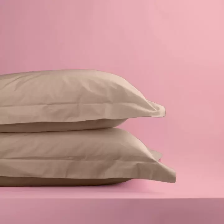 Oxford Yastık Kılıfı 50x60 cm – %100 Pamuk (2li Set) | Sabia Home – Krem