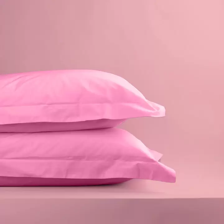 Sabia %100 Pamuk Oxford Yastık Kılıfı Seti 62 Tel (155 TC) Okotex Sertifikalı - Gül Kurusu