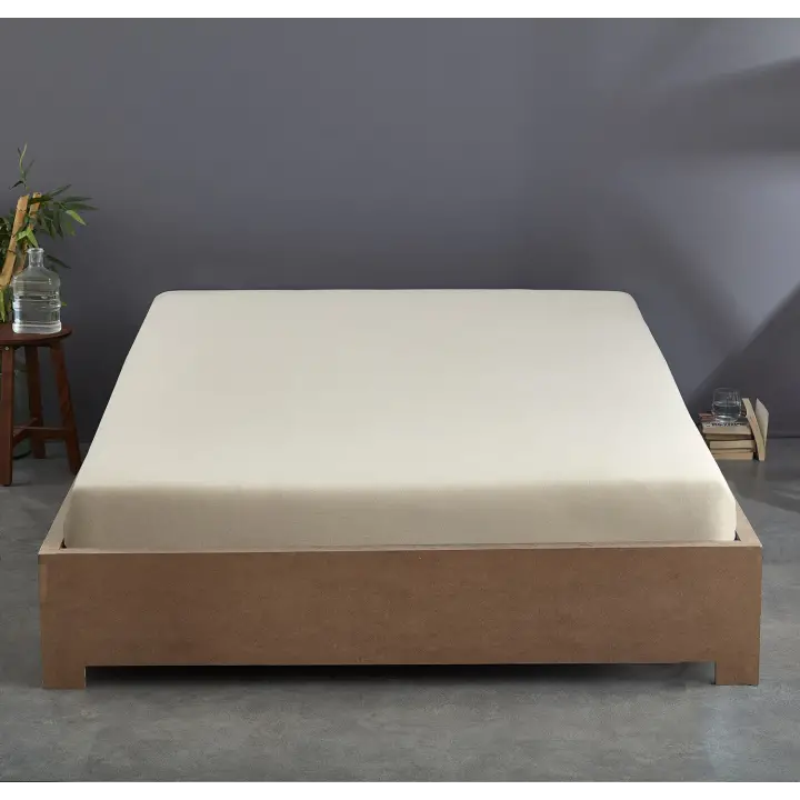 100x200 cm Lastikli Çarşaf – 30 cm Yükseklik | Pamuklu | Sabia Home – Bej