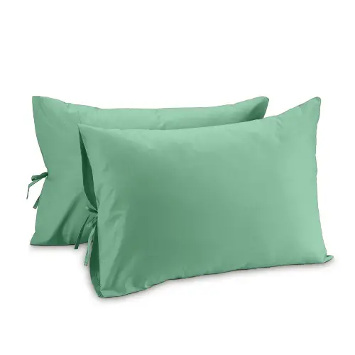 Bağcıklı Yastık Kılıfı 50x60 cm (2’li Set) – %100 Pamuk | Sabia Home – Mintblue