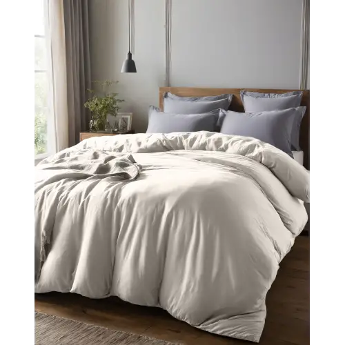 Sabia %100 Pamuk 62 Tel (155 TC) Battal Boy Nevresim - Bej