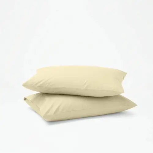 Sabia %100 Pamuk 62 Tel (155 TC) Bebek Yastık Kılıfı Seti 35x45cm - Bej