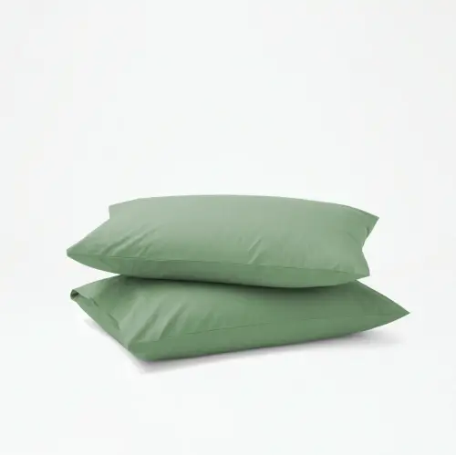 Sabia %100 Pamuk 62 Tel (155 TC) Bebek Yastık Kılıfı Seti 35x45cm - Zeytin