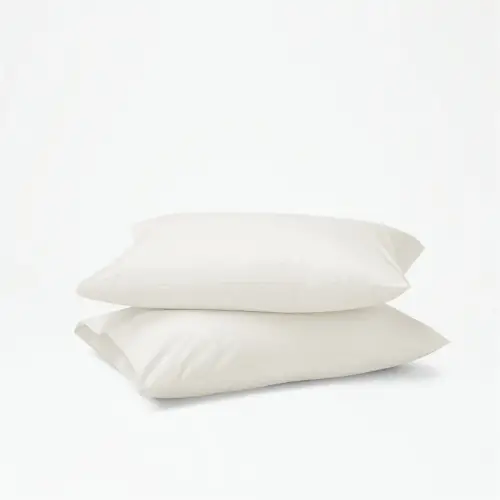 Sabia %100 Pamuk 62 Tel (155 TC) Bebek Yastık Kılıfı Seti 35x45cm - Beyaz