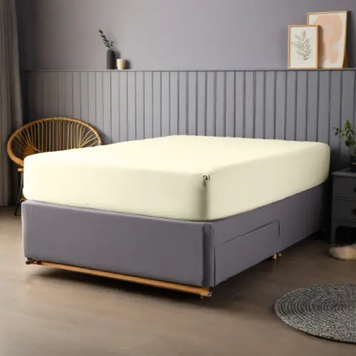 90x190 cm Lastikli Çarşaf – 30 cm Yükseklik | Pamuklu | Sabia Home - Bej